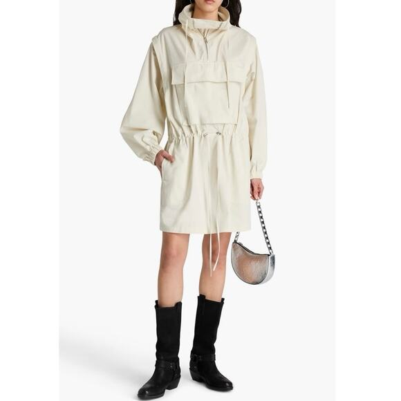 NWOT Helmut Lang Gusset Utility Dress in Crème SZ M - Picture 1 of 8
